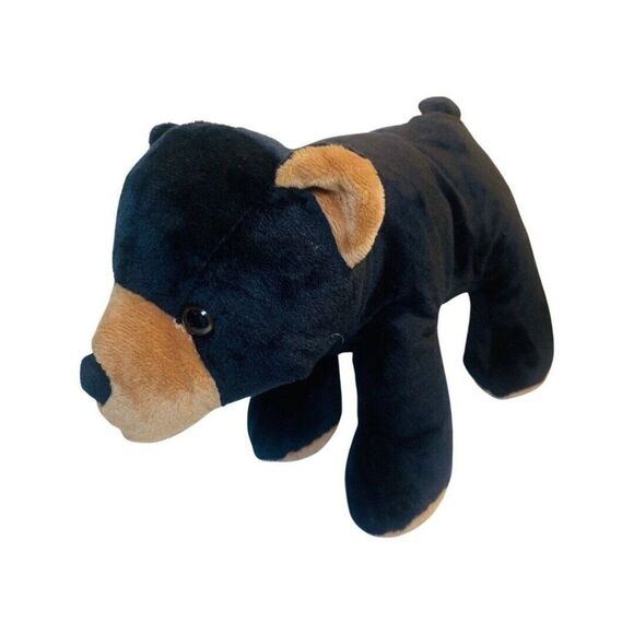 2017 FUN STUFF Plush Cute Black Bear Stuffed Soft Animal Toy Lovey 11” - Picture 4 of 6